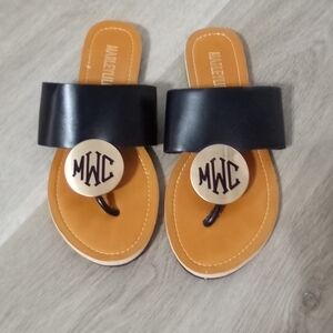 MWC Black and Tan Women's Sandals